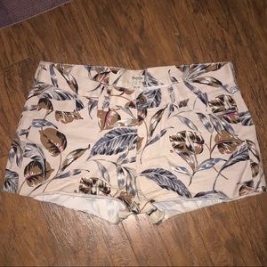 Madewell Cutoff Shorts in Palm Print